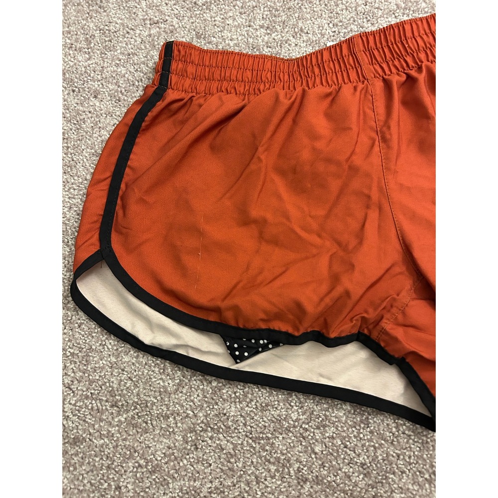 Varsity Spirit Running Shorts Womens M Orange Excellent Polka Dot Layered Cheer - Picture 2 of 9